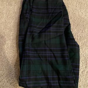 Cropped Plaid pants